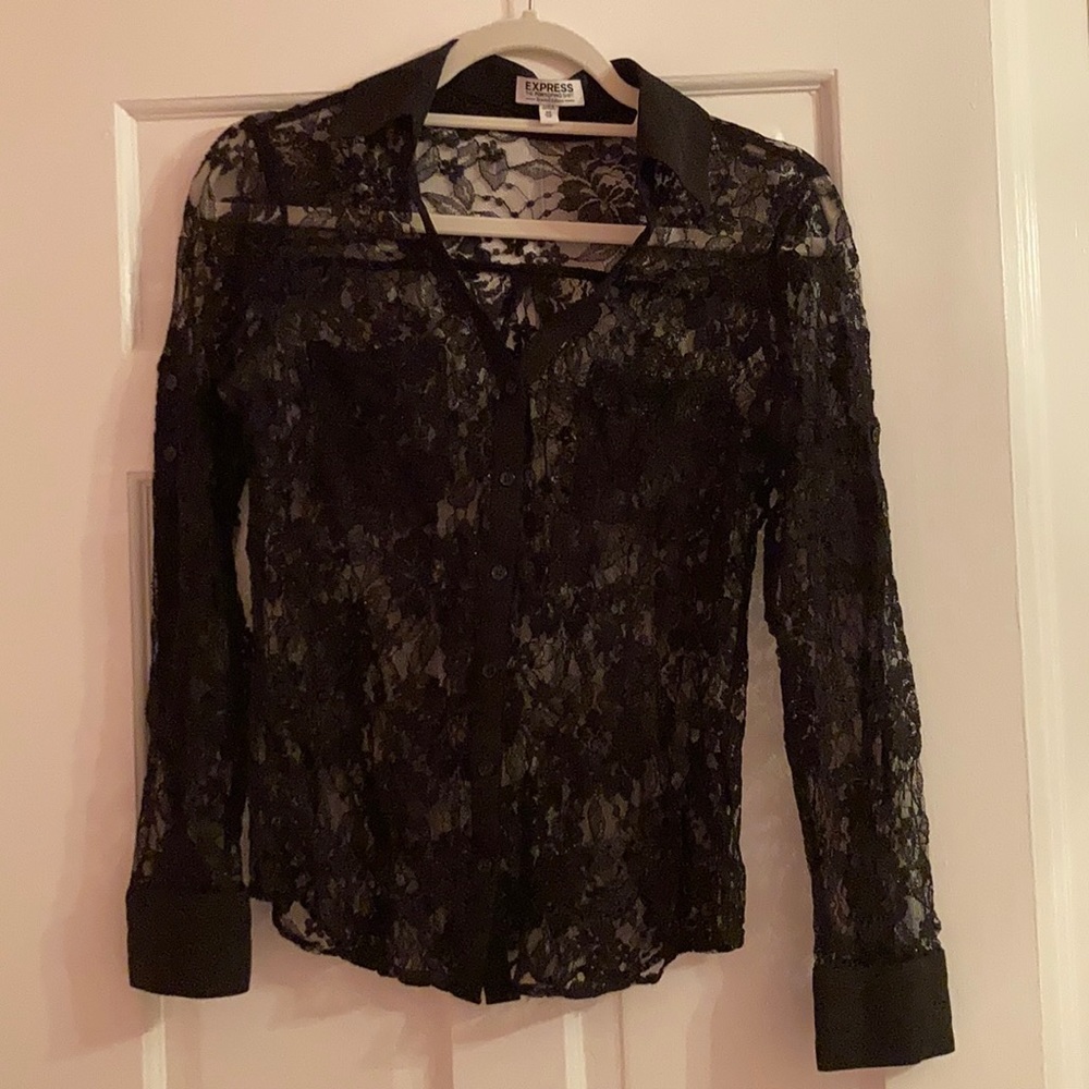 Black Lace Shirt